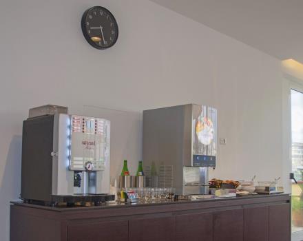 Cafe' e succhi a disposizione dei clienti