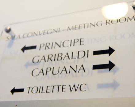 Indicazione delle nostre tre sale meeting