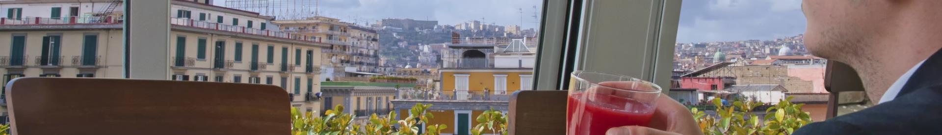 Morning breakfast with views of Castel Sant ' Elmo